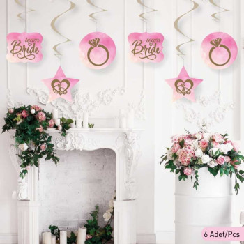 Team Bride Spiral Sarkıt Süs 6'lı Team Bride Spiral Sarkıt Süs 6'lı
