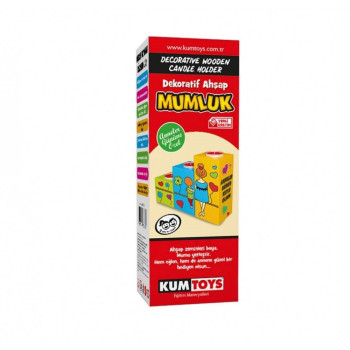 KUMTOYS DEKORATİF AHŞAP MUMLUK