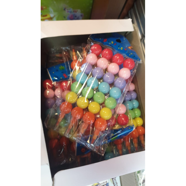 RENKLİ YUMURTLAYAN TOP KALEM 4LÜ SET