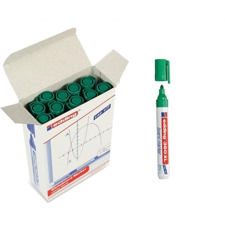 EDDİNG 360 XL TAHTA KALEMİ YEŞİL 10-LU