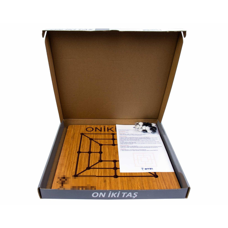 12 TAŞ AKIL VE ZEKA OYUNU AHŞAP