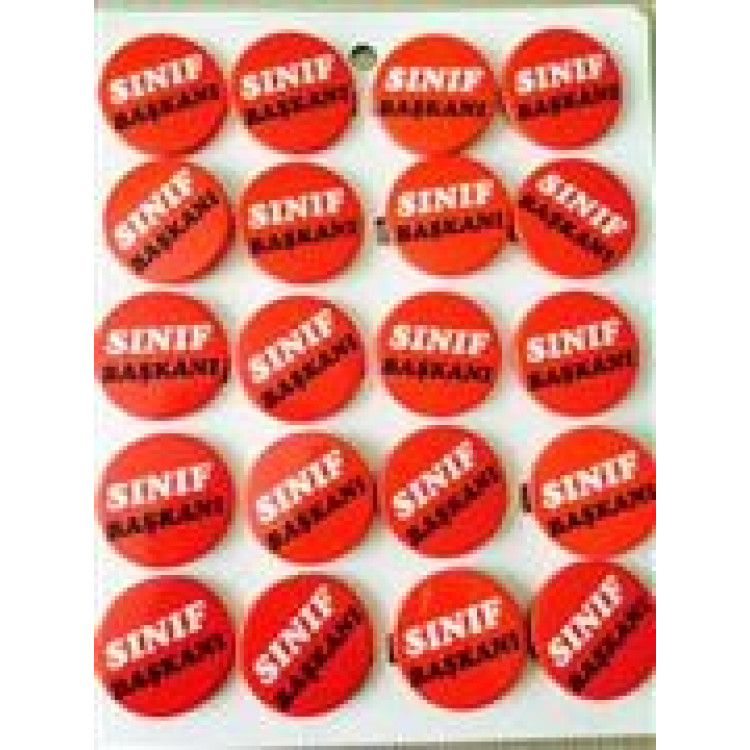 rozet sınıf başkanı yazılı *20