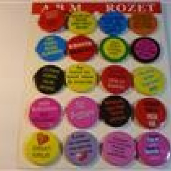 ikaz Yazılı Rozet *20 ikaz Yazılı Rozet *20