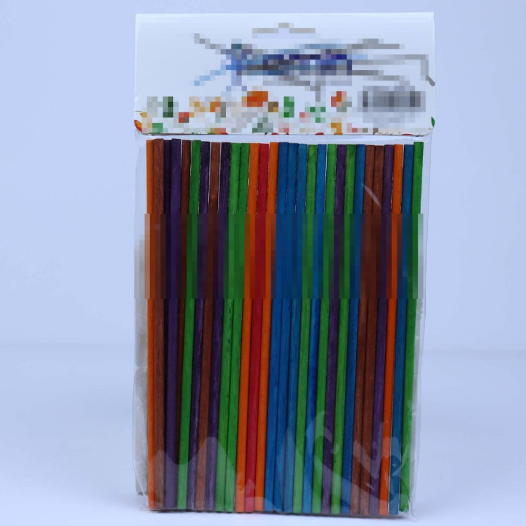 Renkli İnce Ahşap Çubuk