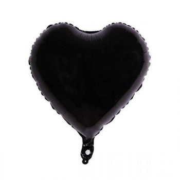 18″ KALP PARLAK SİYAH FOLYO BALON 18″ KALP PARLAK SİYAH FOLYO BALON