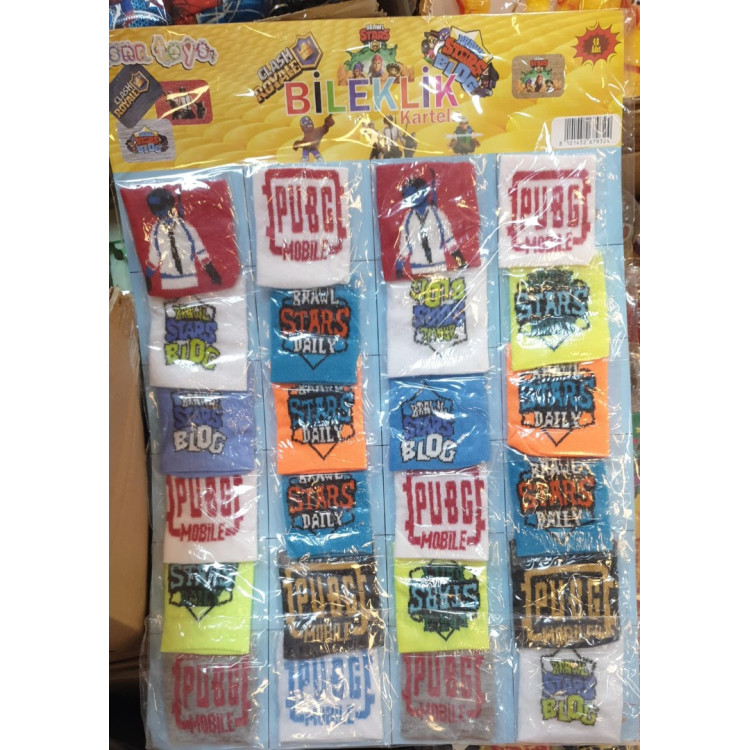 PUBG BRAWL STAR HAVLU BEZ BİLEKLİK 48Lİ