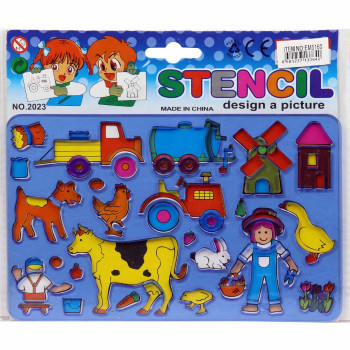 Şablon Boyama (BOX12) 20x15cm