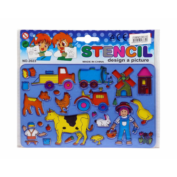 Şablon Boyama (BOX12) 20x15cm