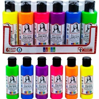 SÜDOR MONALİSA MULTİ AKRİLİK FOSFORLU SET 6*70 ML BOYA SÜDOR MONALİSA MULTİ AKRİLİK FOSFORLU SET 6*70 ML BOYA