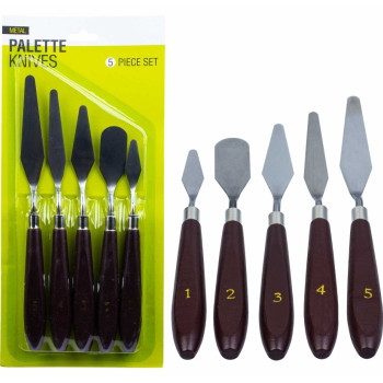 Metal Spatula 5`li Set (Painting Knife) Metal Spatula 5`li Set (Painting Knife)