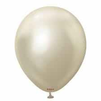 Krom 5" Balon Kalisan 100'lü Beyaz Altın (White Gold) Krom 5" Balon Kalisan 100'lü Beyaz Altın (White Gold)