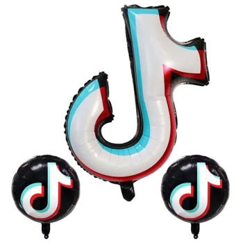 Tiktok 3’lü Set Folyo Balon Tiktok 3’lü Set Folyo Balon