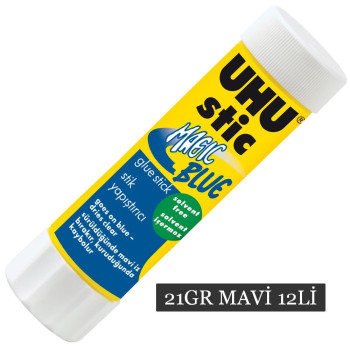 Uhu 21gr Mavi Magic Stick Yapıştırıcı 12li Uhu 21gr Mavi Magic Stick Yapıştırıcı 12li
