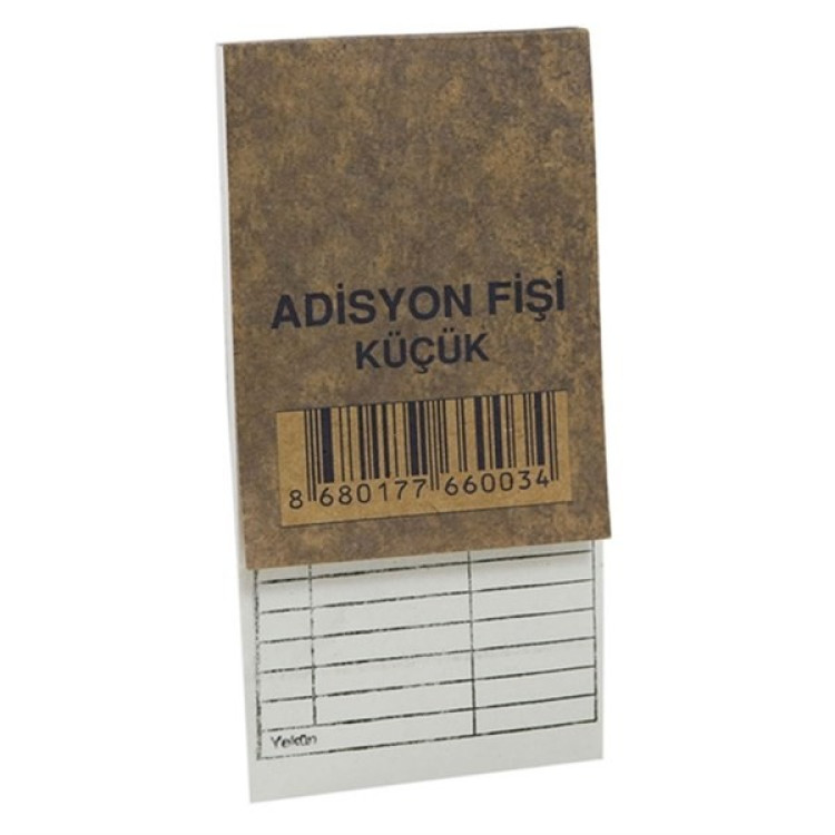 ADİSYON FİŞİ KÜÇÜK 36LI U08