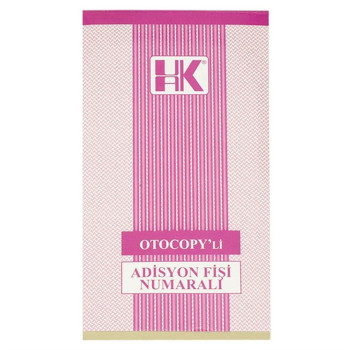 ADİSYON FİŞİ NUMARALI BÜYÜK 3 NÜSHA  OTOKOPİLİ 24LÜ