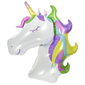 Unicorn İridescent Folyo Balonu 100x73cm HELYUM Unicorn İridescent Folyo Balonu 100x73cm HELYUM