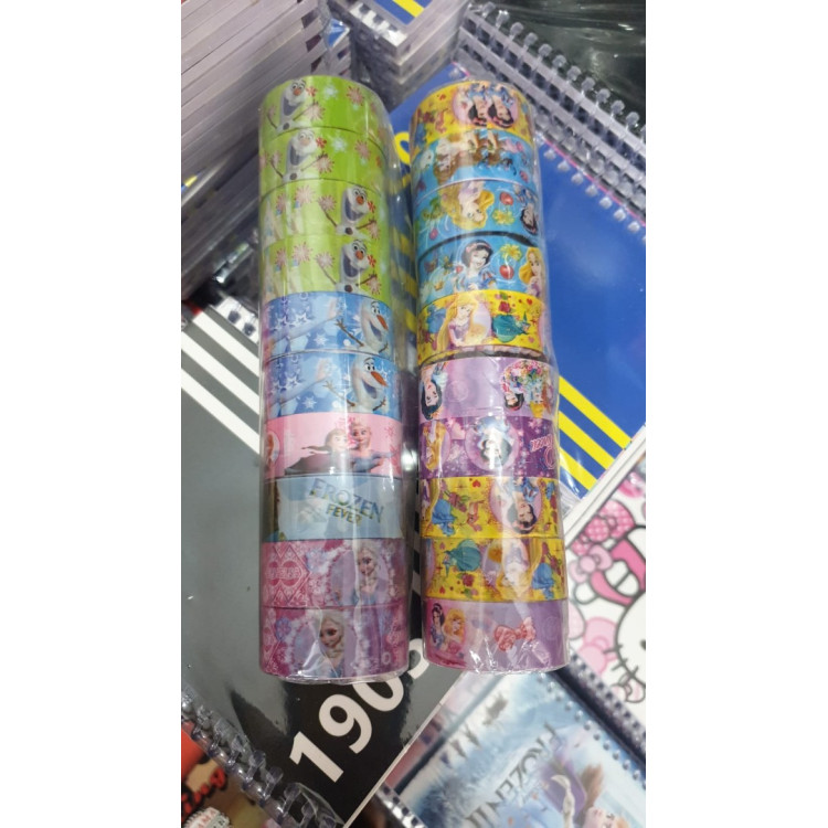 DESENLİ LAZER BANT ÇİZGİ FİLM KARAKTERLİ (BOX10)