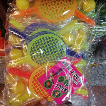 Oyuncak Raket Set Mini Plastik 24lü Oyuncak Raket Set Mini Plastik 24lü