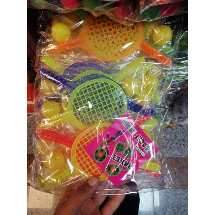 Oyuncak Raket Set Mini Plastik 24lü