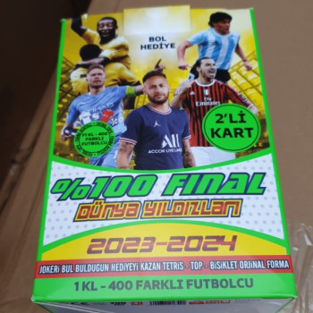 %100 FİNAL DÜNYA YILDIZLARI 2023-2024 2Lİ KART 200LÜ