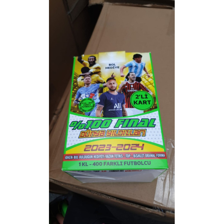 %100 FİNAL DÜNYA YILDIZLARI 2023-2024 2Lİ KART 200LÜ