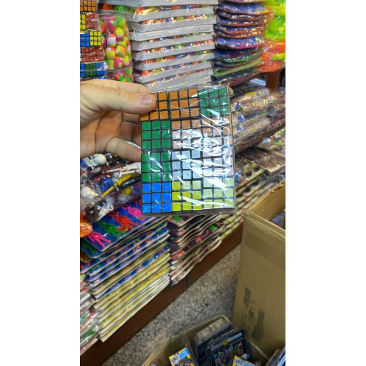 RUBİK ZEKA KÜPÜ ANAHTARLIKLI 12Lİ SİYAH