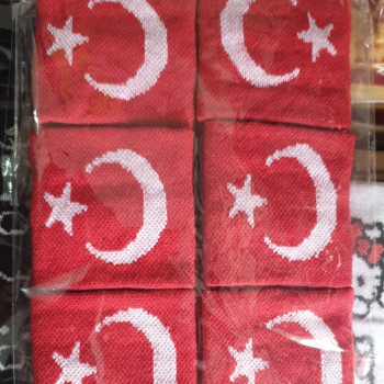 HAVLU BEZ BİLEKLİK AYYILDIZ BAYRAK 12Lİ *23nisan HAVLU BEZ BİLEKLİK AYYILDIZ BAYRAK 12Lİ *23nisan
