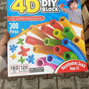 4D DIYBLOK BAMBU EĞLENCELİ ÇUBUKLAR 300LÜ