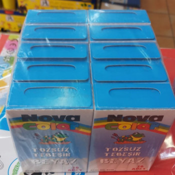 NOVA NC4110 10LU TEBEŞİR BEYAZ (BOX10) NOVA NC4110 10LU TEBEŞİR BEYAZ (BOX10)