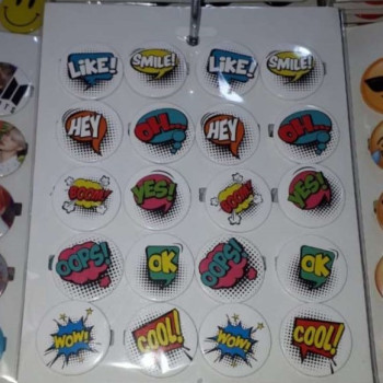 İngilizce Yazılı Rozeti *20 İngilizce Yazılı Rozeti *20