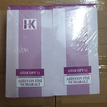 ADİSYON FİŞİ NUMARALI BÜYÜK OTOKOPİLİ 24LÜ