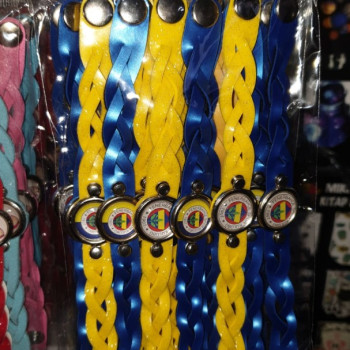 DERİ ÖRGÜLÜ BİLEKLİK FB *12