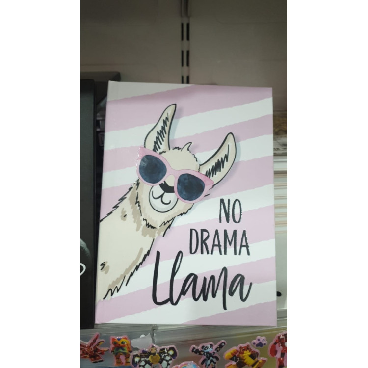 NO DRAMA LLAMA SERT KAPAK GÜNLÜK/HATIRA DEFTERİ