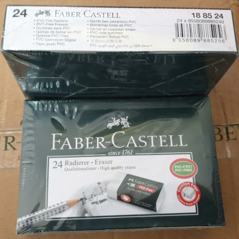 Faber-Castell 7085/24 Beyaz silgi ,PVC-Free, 24'lü Faber-Castell 7085/24 Beyaz silgi ,PVC-Free, 24'lü