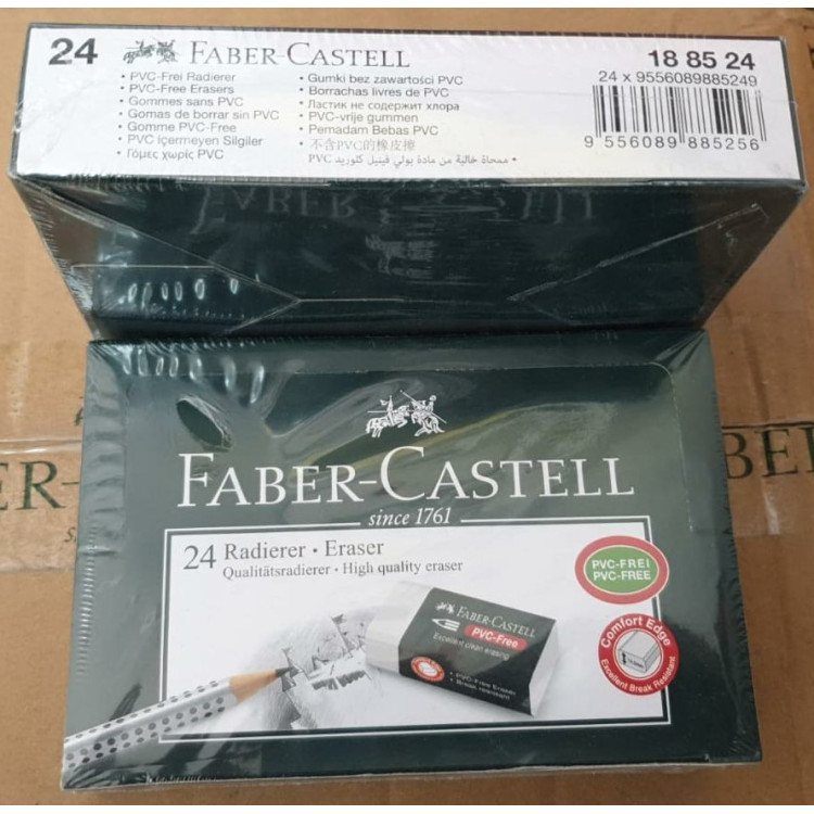 Faber-Castell 7085/24 Beyaz silgi ,PVC-Free, 24lü