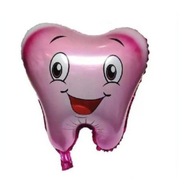 Diş Pembe Dolyo Balonu 50CM Folyo Balon Diş Pembe Dolyo Balonu 50CM Folyo Balon