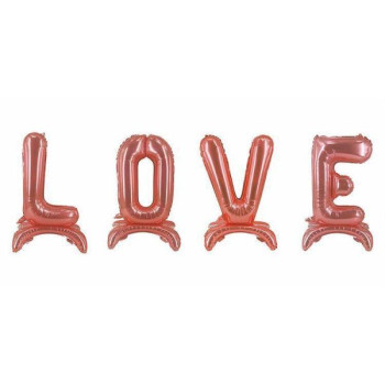 Love Ayaklı Bronze Folyo Balon Set 80cm Love Ayaklı Bronze Folyo Balon Set 80cm