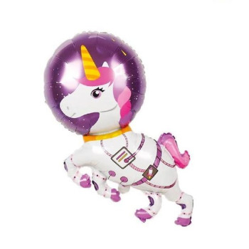 Astronot Unicorn Folyo Balon 90cm HELYUM Astronot Unicorn Folyo Balon 90cm HELYUM