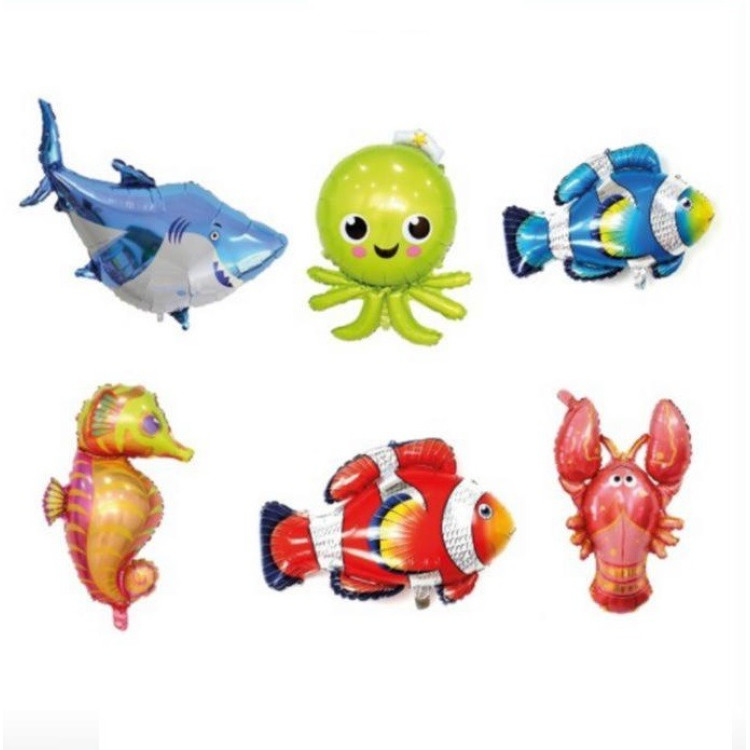 6’lı Okyanus Canlıları Folyo Balon 30cm