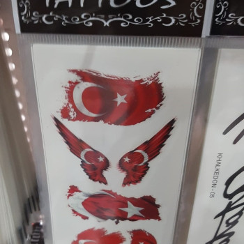 DÖGME STİCKER TÜRK BAYRAK 7 DESENLİ *23nisan DÖGME STİCKER TÜRK BAYRAK 7 DESENLİ *23nisan