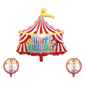 Sirk 3’lü Set Folyo Balon Sirk 3’lü Set Folyo Balon