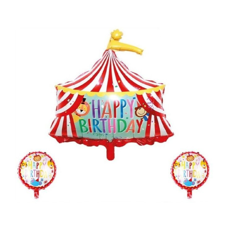 Sirk 3’lü Set Folyo Balon