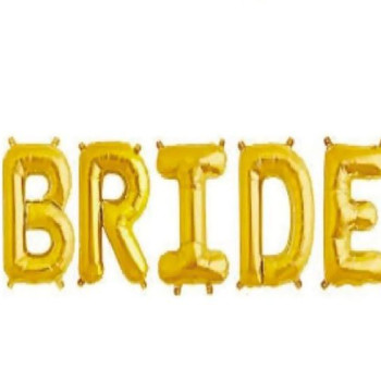 Bride Gold 16inc 40cm Folyo Balon Bride Gold 16inc 40cm Folyo Balon