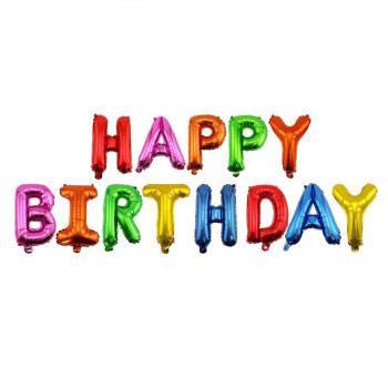 Happy Birthday Karışık Renk 35cm Folyo Balon Happy Birthday Karışık Renk 35cm Folyo Balon