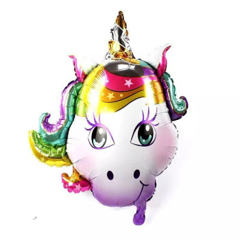 Unicorn Head Folyo Balon 91x75cm HELYUM Unicorn Head Folyo Balon 91x75cm HELYUM