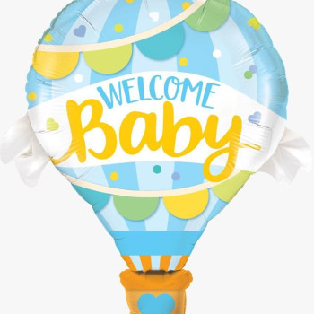 Welcome Baby Mavi Folyo Balon 80cm Welcome Baby Mavi Folyo Balon 80cm
