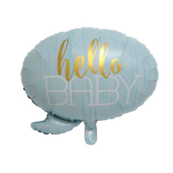 Hello Baby Mavi Folyo Balonu 60cm Hello Baby Mavi Folyo Balonu 60cm