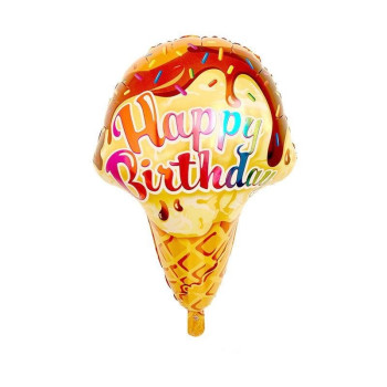 Happy Birthday Dondurma 2581 Folyo Balon 95cm Happy Birthday Dondurma 2581 Folyo Balon 95cm