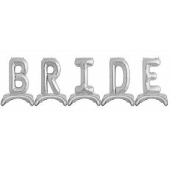 Ayaklı Bride Gümüş 32inc Folyo Balon 80cm Ayaklı Bride Gümüş 32inc Folyo Balon 80cm