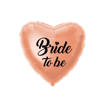 Bride To Be Heart Rose Folyo Balon Bronze Gold Bride To Be Heart Rose Folyo Balon Bronze Gold